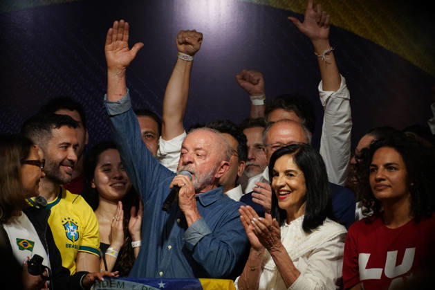Presidential elections in Brazil: Lula da Silva celebrates his election victory in São Paulo