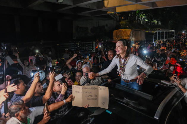 Venezuela, María Corina Machado nach Monaten im Exil zurück in Caracas