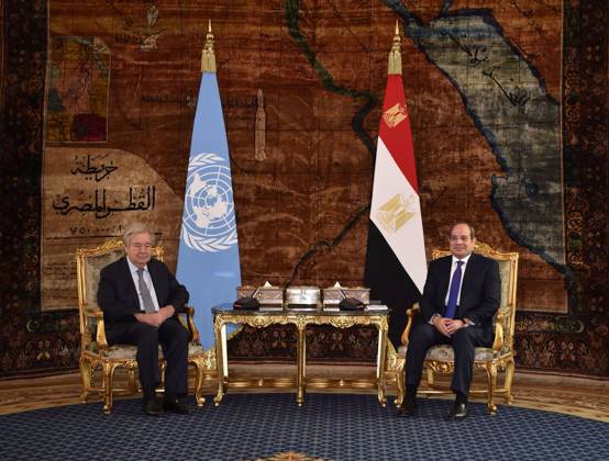 Egypt: Abdel Fatah al-Sisi welcomes Antonio Guterres to Cairo