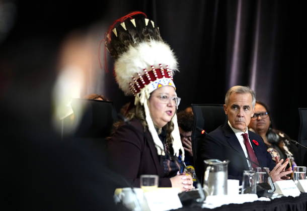 Canada: Mark Carney meets with representatives of the First Nations in Ottawa