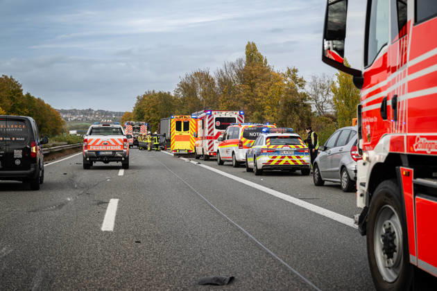 Rhineland-Palatinate, accident on the A63 near Mainz