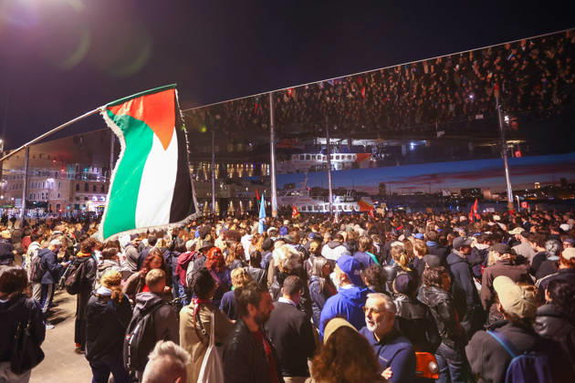 France: Demonstration against racism and fascism in Marseille