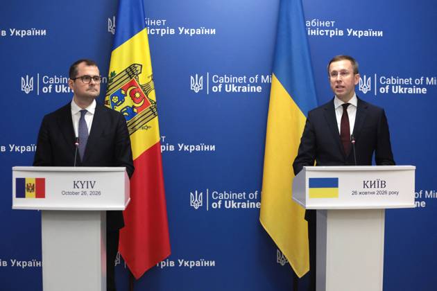 Ukraine, Serhij Korezkyj and Vasile Tofan at a joint press conference in Kyiv