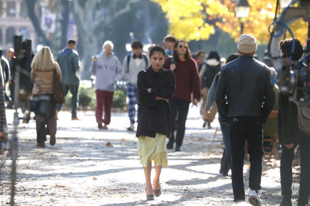 Film, *Die Alive*, filming with Zoe Kravitz in New York