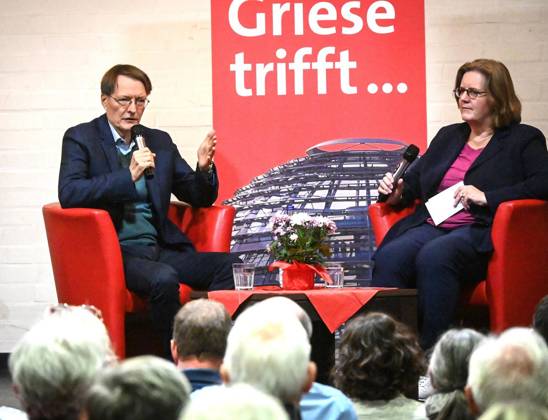 North Rhine-Westphalia: Kerstin Griese meets Karl Lauterbach in Velbert