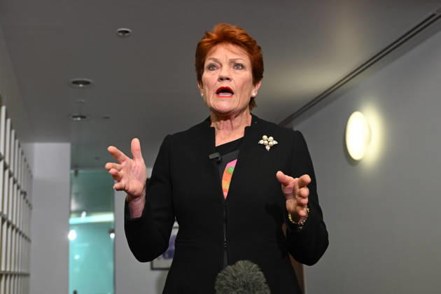 Australia: Pauline Hanson’s press conference in Canberra