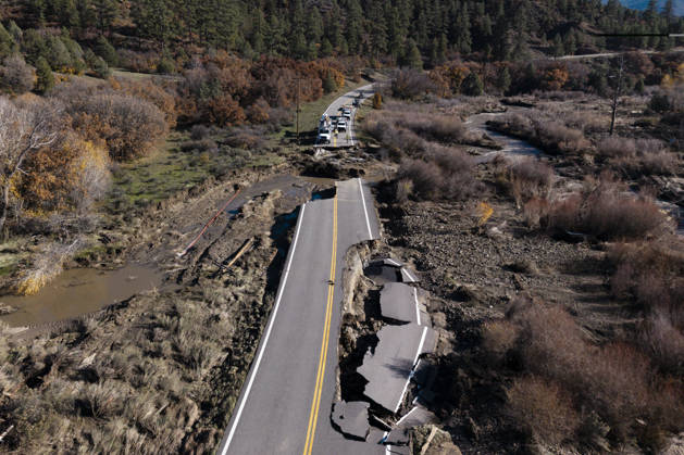 USA, landslide in Colorado