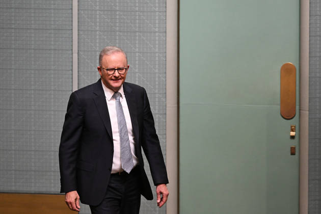 Australia, Anthony Albanese in Parliament in Canberra