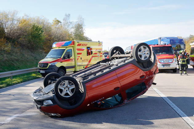 Saxony, road traffic accident on the A4