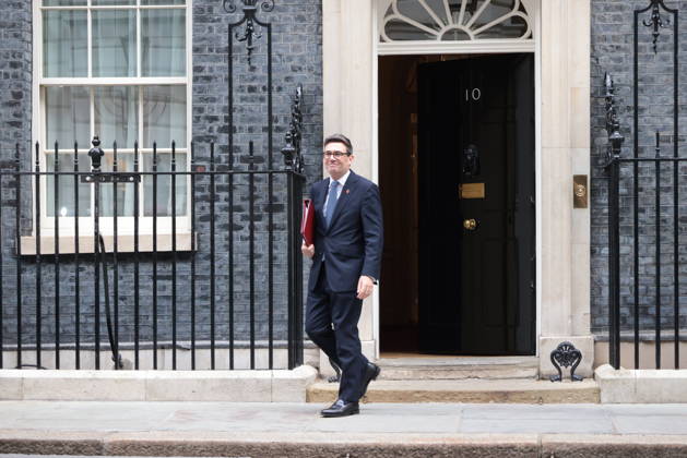 United Kingdom, Andy Burnham outside 10 Downing Street in London