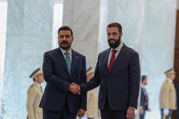 Syria: Ahmed al-Sharaa meets Ali al-Zaidi in Damascus