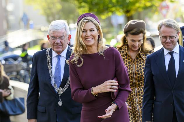 Royals: Queen Maxima of the Netherlands at a Schuldenlab070 event in The Hague