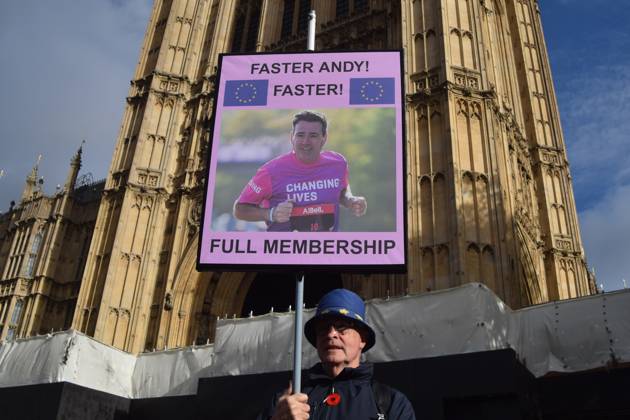 United Kingdom: Protest by anti-Brexit campaigners in London