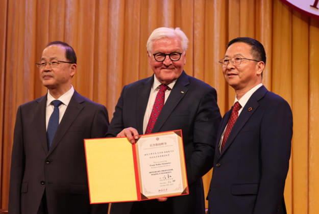 China, Frank-Walter Steinmeier hält Rede an der Universität Peking