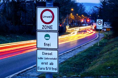 Stuttgart, references to diesel driving ban starting from Euro 5 V