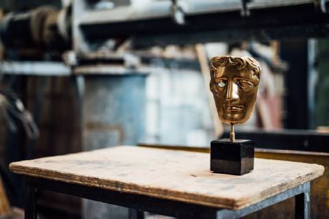 London, production of BAFTA masks