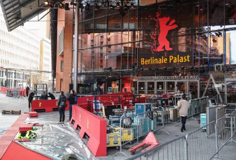 69th Berlinale - Preparations at the Berlinale Palace on Potsdamer Platz