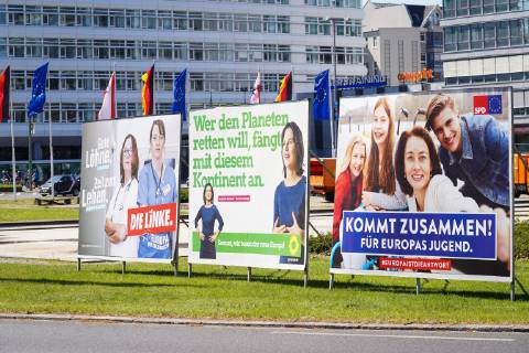 Berlin, election posters for the European elections
