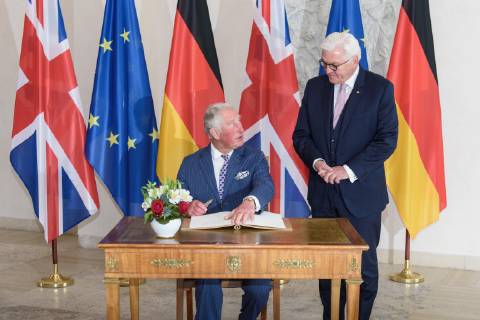 Prince Charles King Charles III - Visiting Germany - Archive Pictures