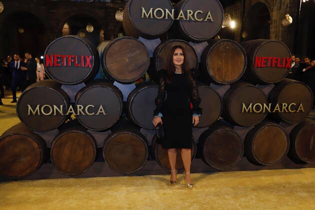 Salma Hayek during Monarca presentation in Mexico City