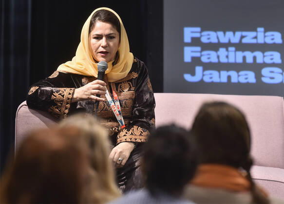 Fausia Kufi at Jihlava International Documentary Film Festival