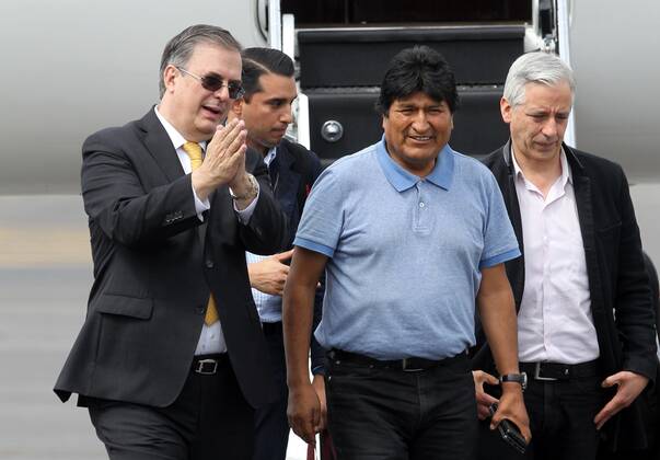 Mexico, Evo Morales upon his arrival in exile in Mexico City