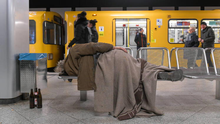 Berlin, First German Homeless Census, archive pictures