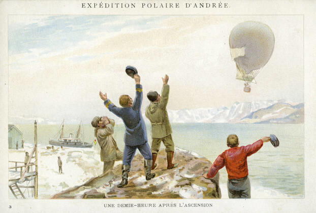 IMAGO International History, Arctic Expeditions, Solomon August Andree, polar expedition with gas balloon Ornen 1897