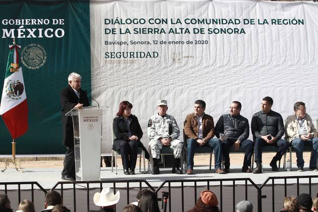 Mexico, President Obrador at event following murder of Mormon family LeBaron