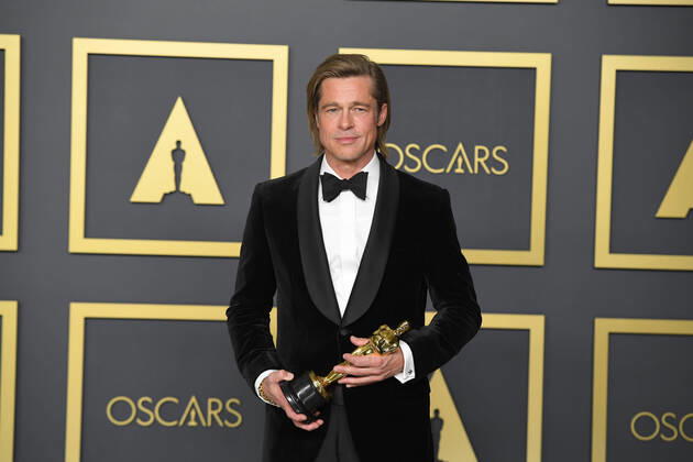 Oscars 2020 - Best Supporting Actor Brad Pitt - Archive Images