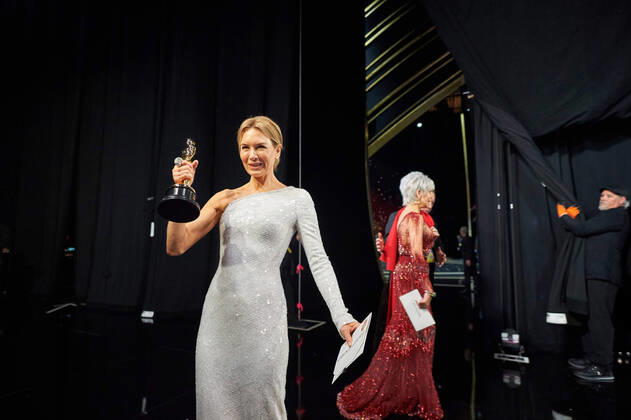 Oscars 2020, backstage during the live broadcast