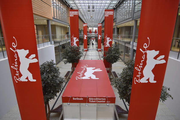 70th Berlinale 2020, ticket counter in the Potsdamer Platz Arkaden