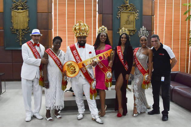Brazil, handing over of the keys to the carnival opening in Rio de Janeiro