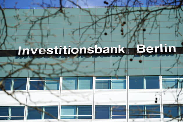 Coronavirus, Investitionsbank Berlin IBB Head Office Bundesallee in the district of Wilmersdorf