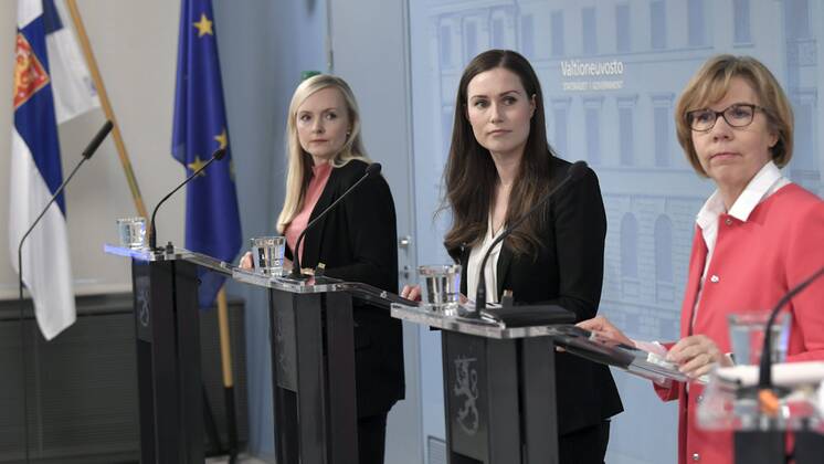 Coronavirus in Finnland, regionale Grenze von Uusimaa wieder geöffnet, Pressekonferenz in Helsinki