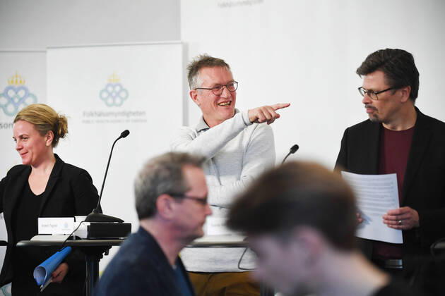 Coronavirus in Schweden, Epidemiologe Anders Tegnell gibt Pressekonferenz