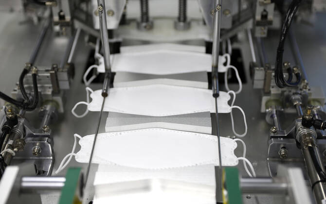 Coronavirus, China, Masken-Produktion in Anshan