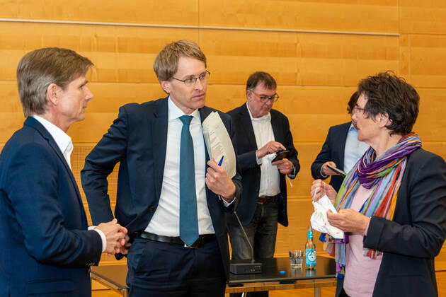 Coronavirus in Schleswig-Holstein, Pressekonferenz in der Staatskanzlei