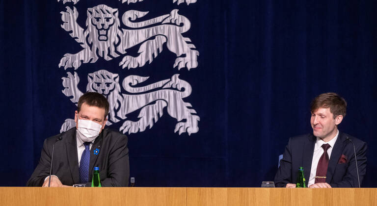 Coronavirus in Estland, Pressekonferenz in Tallinn