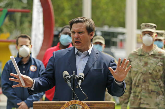 Coronavirus in den USA, Pressekonferenz mit Floridas Gouverneur deSantis