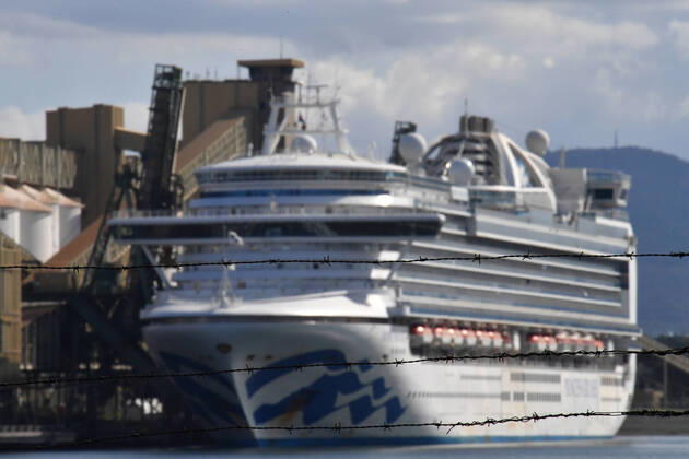 Coronavirus in Australien, Kreuzfahrtschiff Ruby Princess in Wollongong