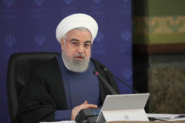 Coronavirus im Iran, Sitzung mit Hassan Rohani in Teheran
