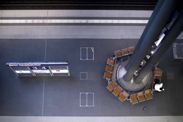 Coronavirus, Eindrücke vom Hauptbahnhof in Berlin