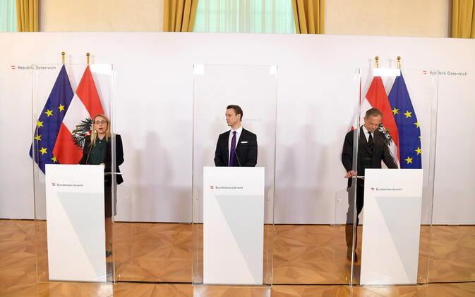 Coronavirus in Österreich, Pressekonferenz im Bundeskanzleramt in Wien