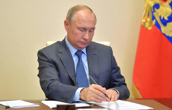 Coronavirus in Russland, Videokonferenz mit Wladimir Putin