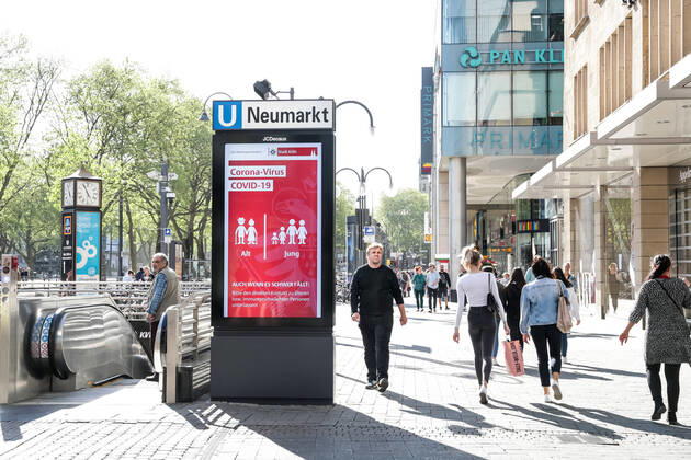 Coronavirus in Nordrhein-Westfalen, Einkaufen in Köln