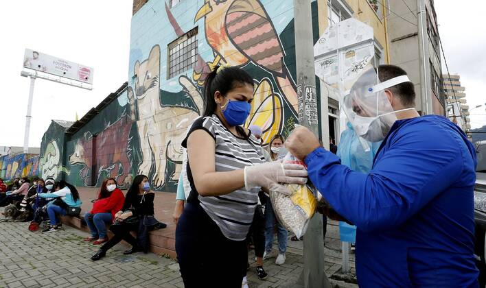Coronavirus in Kolumbien, Eindrücke aus Bogota