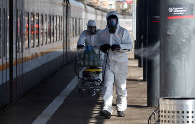 Coronavirus in Russland, Desinfektion in Moskau