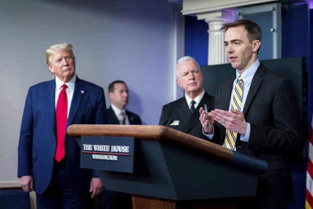 USA, Coronavirus Briefing im Weißen Haus
