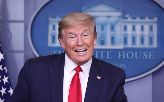Coronavirus in den USA, Donald Trump Pressekonferenz in Washington